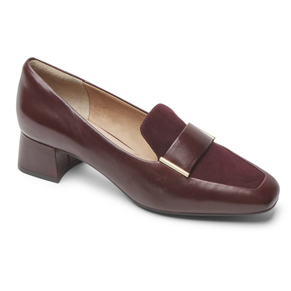 Rockport Singapore Womens Loafers - Total Motion Esma Burgundy - TB7836924